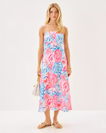 Jorgian Linen Midi Dress - Resort White Sun Sea Sand