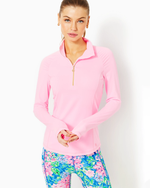 UPF 50+ Luxletic Justine Pullover - Conch Shell Pink