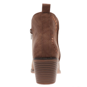 Ankle Bootie Western - Whiskey