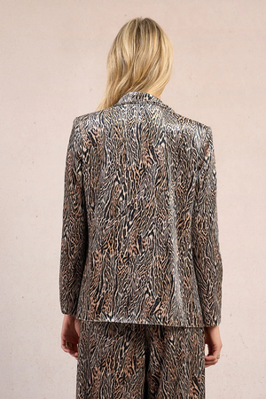 Ladies Knitted Blazer - Camel Lara