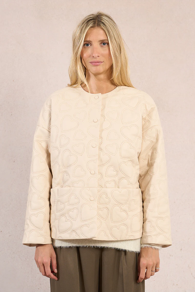 Ladies Woven Jacket - Off White