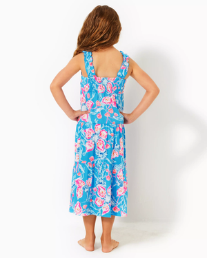 Girls Mini Hadly Maxi Dress - Multi - Bahamian Rhapsody