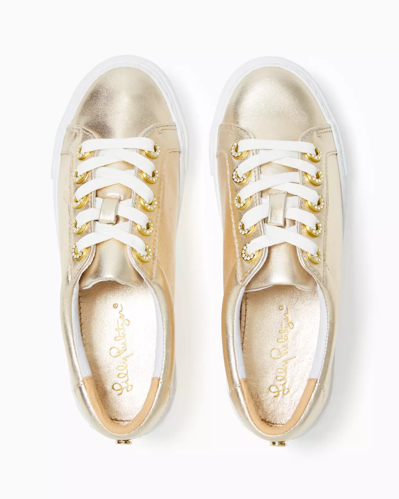 Lux Hallie Sneaker - Gold Metallic