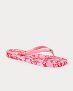 Sandsational Square Toe Flip Flop - Cane Coral - Crab Coral Shoe