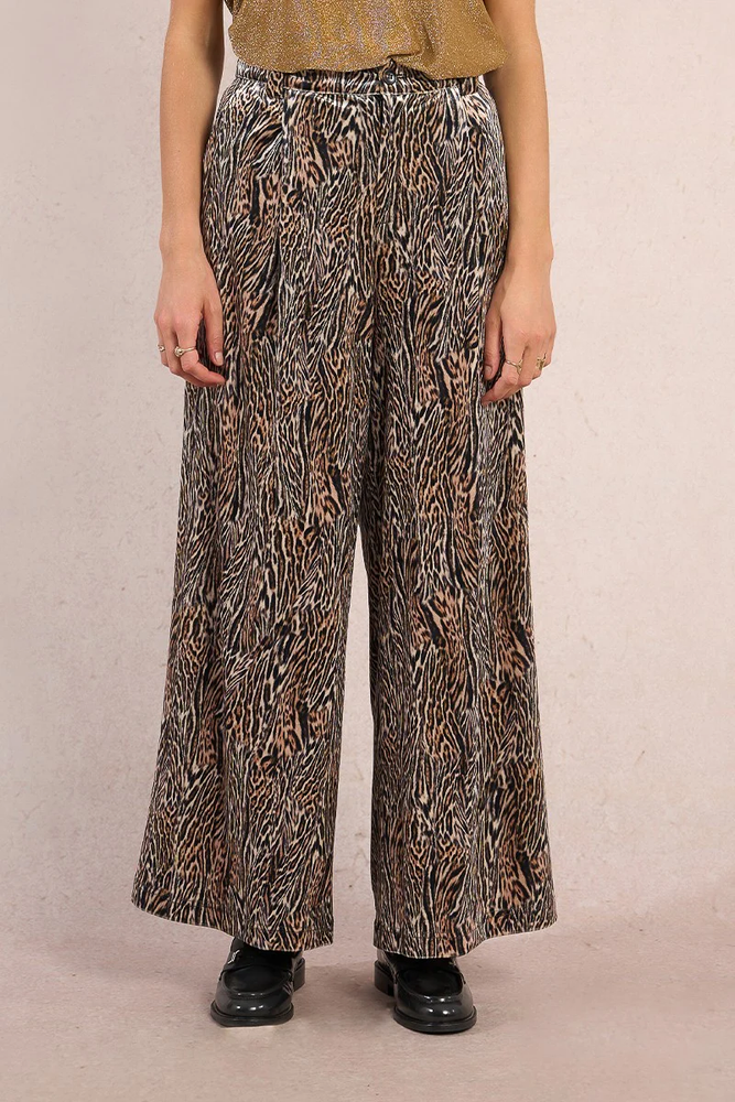 Ladies Knitted Pants - Camel Lara