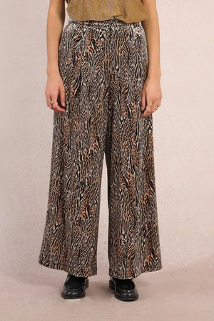 Ladies Knitted Pants - Camel Lara
