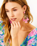 Come On Clover Earrings -Conch Shell Pink