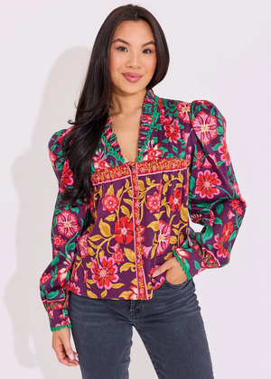 Oliver Top - Medieval Floral