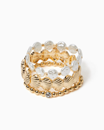 Seaside Soleil Bracelet Set - Gold Metallic