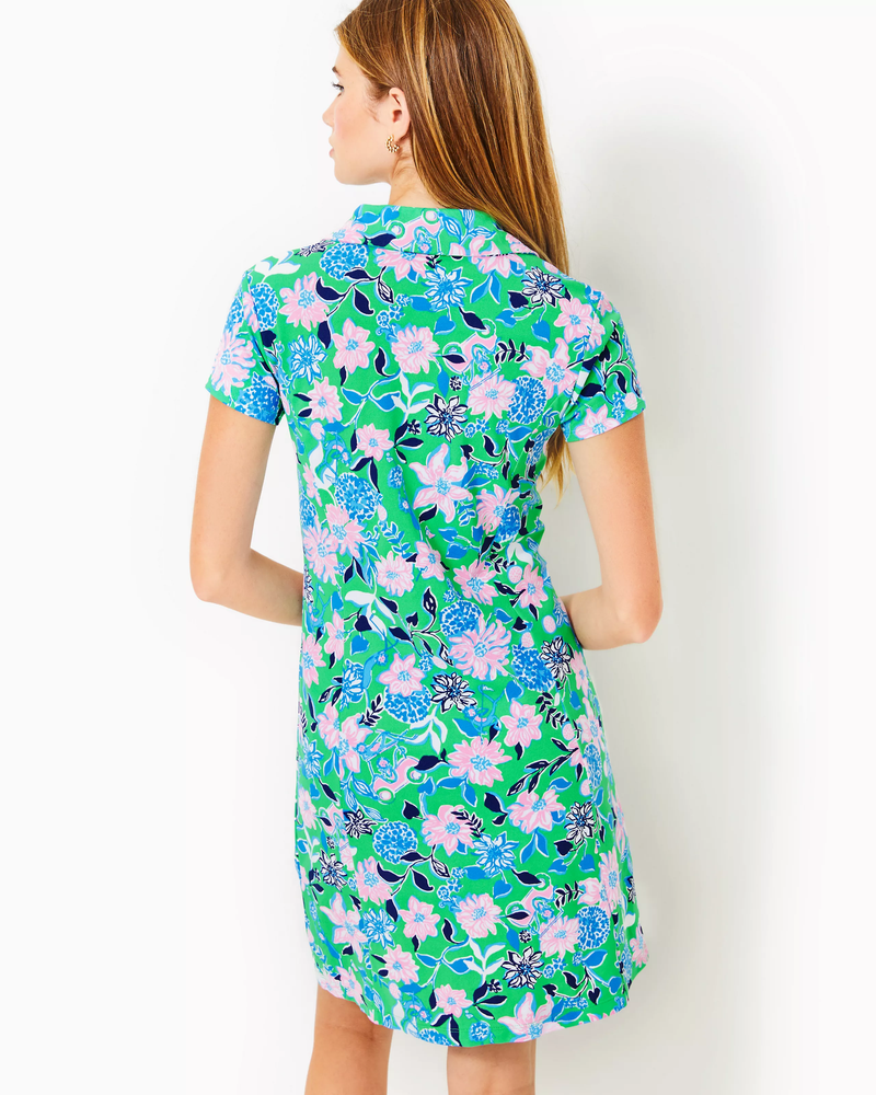 
            
                Load image into Gallery viewer, UPF 50+ Luxletic Frida Scallop Polo Dress - Spearmint - Golf Till You Drop
            
        