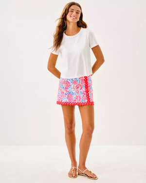 Michelina Mini Skort - Resort White Lil Sun Sea Sand