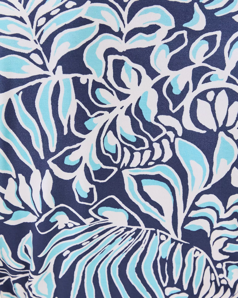 Ibby Skirted Romper - Sapphire Pool Summer Shorelines Engineered Romper