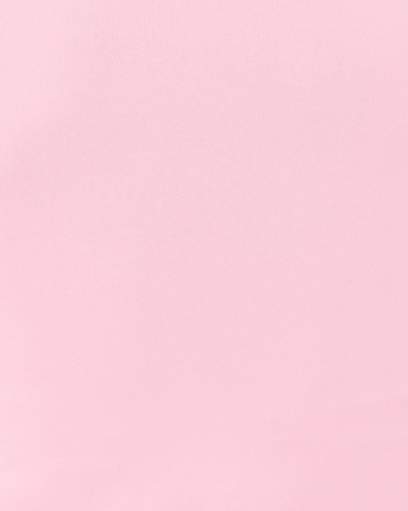 UPF 50+ Luxletic Frida Scallop Polo Top - Conch Shell Pink
