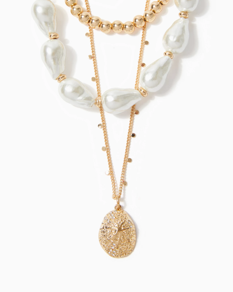 
            
                Load image into Gallery viewer, Sway Necklace - Gold Metallic
            
        