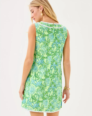 Kalliope Shift Romper- Cool Mint Catchin Rays Overprint
