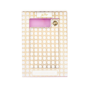 Expandable Phone Pocket, Gold Caning