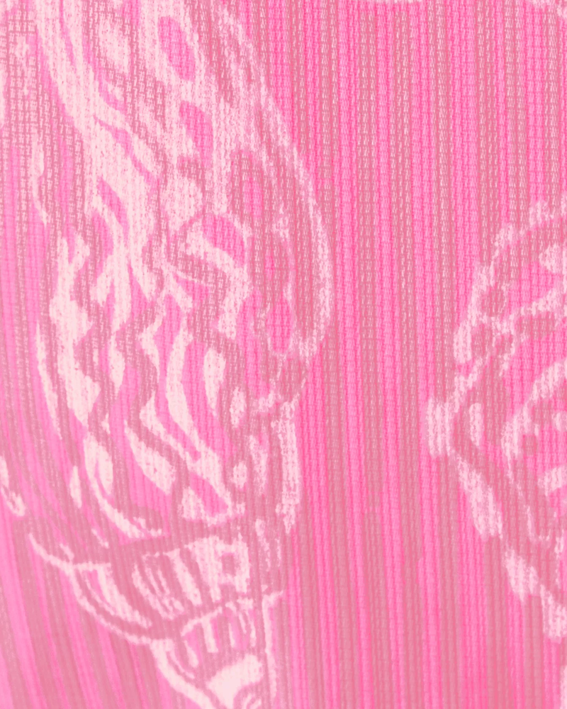 Kalinara Stretch Romper - Rousseau Pink Cool As Shell Overprint
