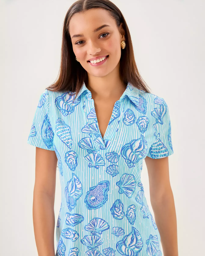 UPF 50+ ChillyLilly Mandi Dress - Fresh Water Blue Cool As Shell