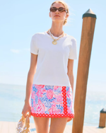 Michelina Mini Skort - Resort White Lil Sun Sea Sand