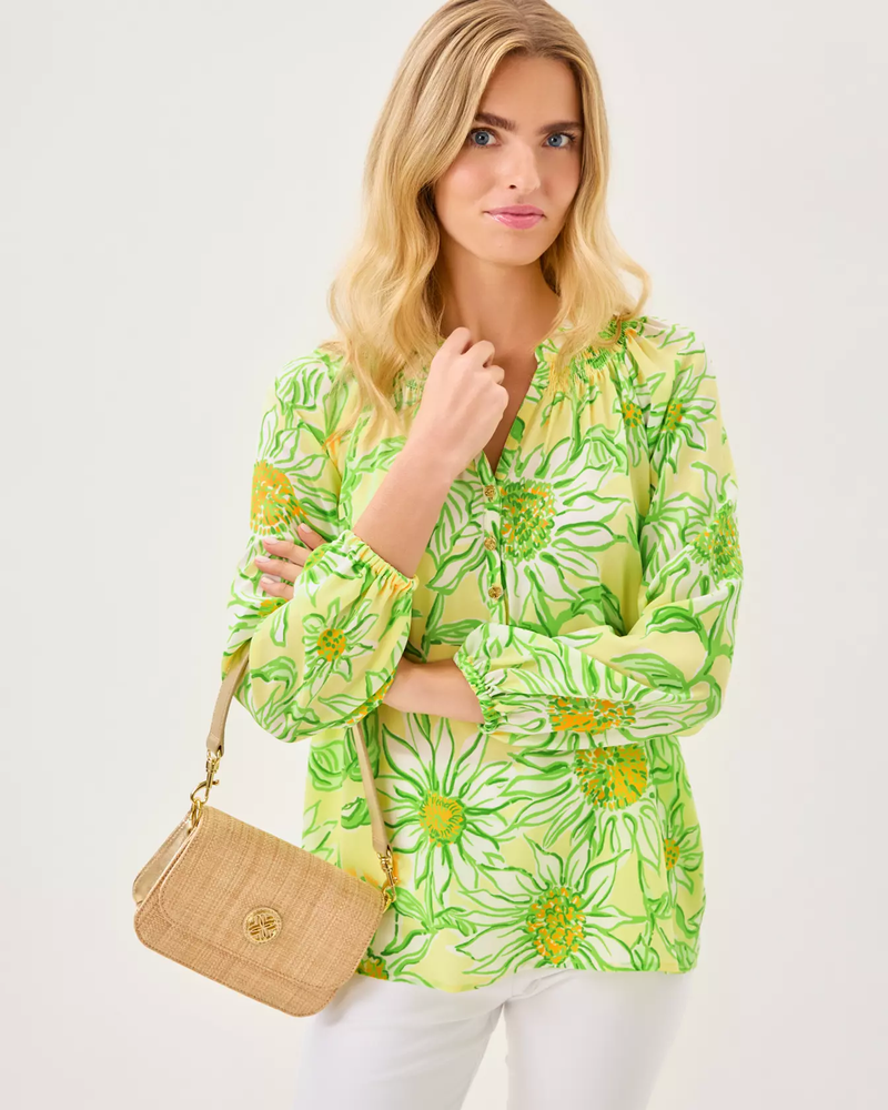 Elsa Silk Top - Limoncello Sunbelievable