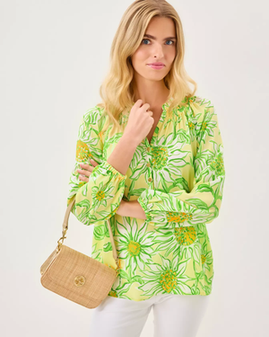 Elsa Silk Top - Limoncello Sunbelievable