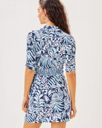 Ibby Skirted Romper - Sapphire Pool Summer Shorelines Engineered Romper