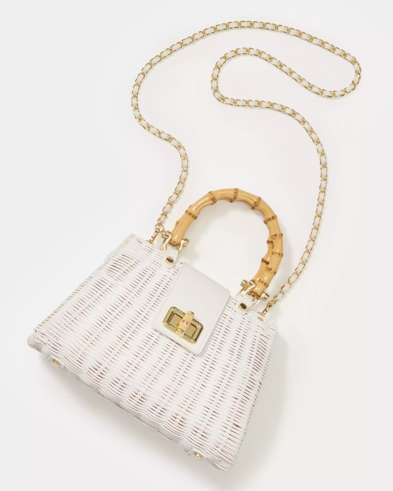 Leena Top Handle Bag - Resort White