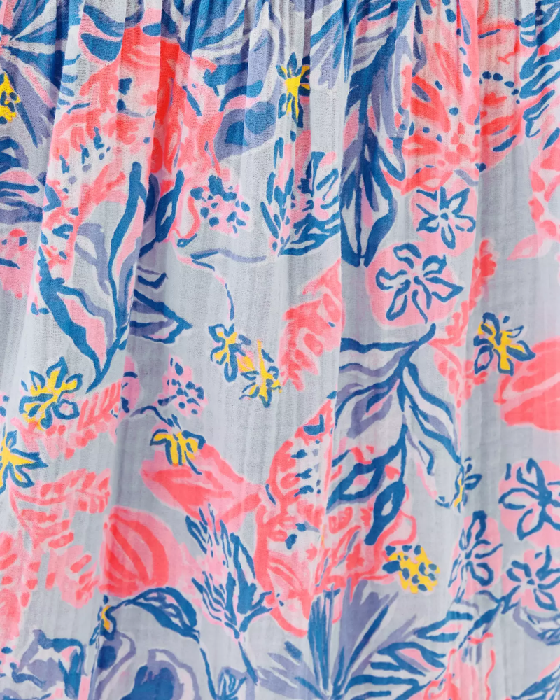 Kique Long Sleeve Cover-Up - Multi Elephant Splash