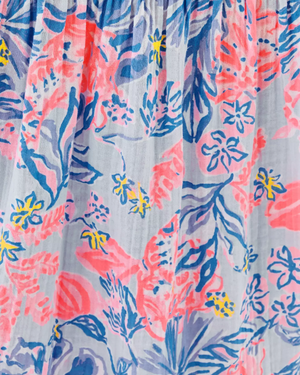 Kique Long Sleeve Cover-Up - Multi Elephant Splash