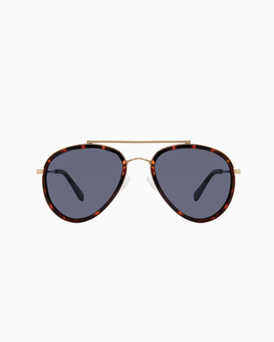 Elliott Sunglasses Brown Tortoise/Gold Mirror