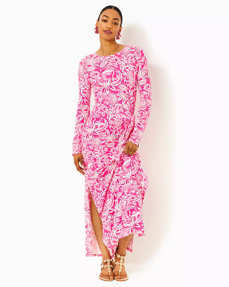 Bryson Maxi Dress - Passion Fruit Pink - Absolutely Flamazing