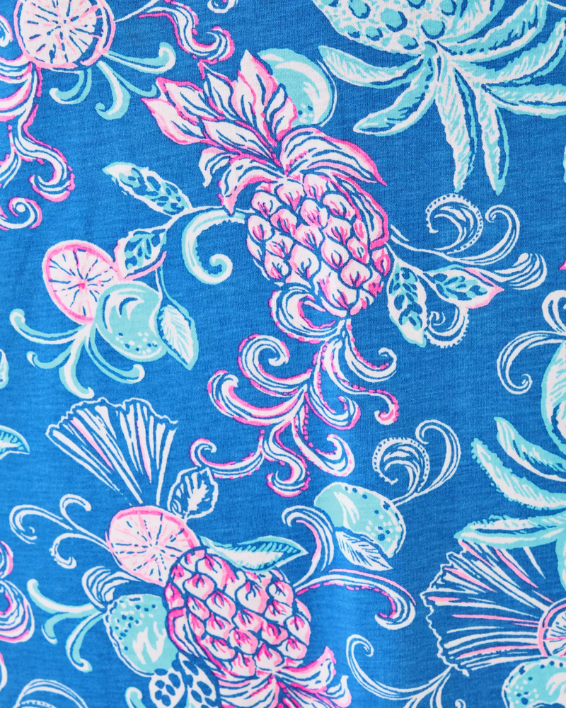 Kyleigh Maxi Dress - Sunwashed Blue Citrus Crush