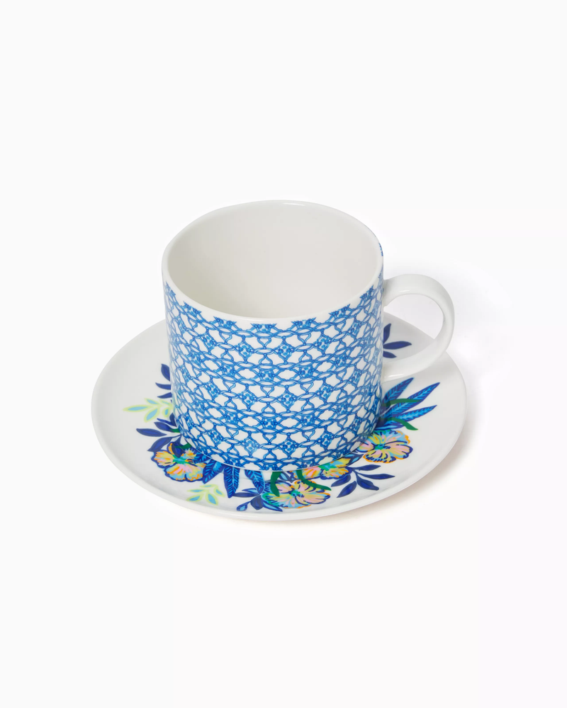 Teacup and Saucer Set, Lattice/The Hottest Spot