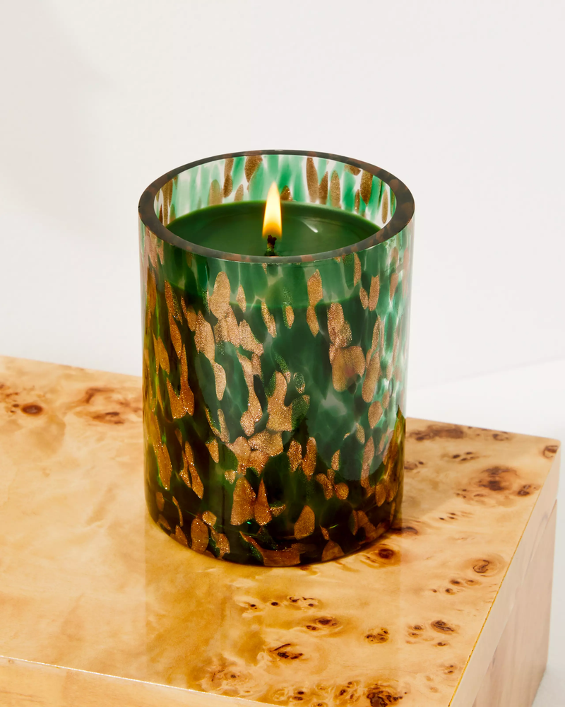 Speckled Holiday Candle - Villa Green X Gold Metallic