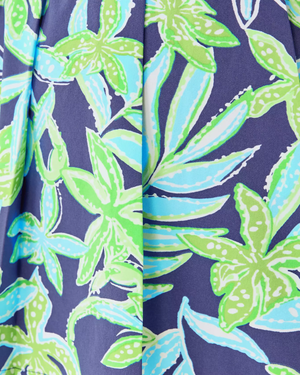 Luxletic 15" Cosmina High Rise Pleated Skort- Sapphire Pool Tropical Tango