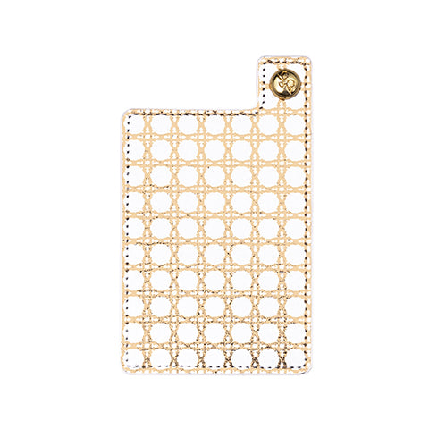 Expandable Phone Pocket, Gold Caning