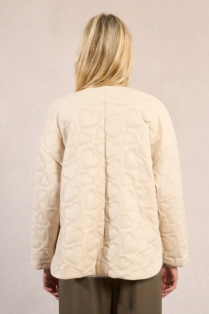 Ladies Woven Jacket - Off White