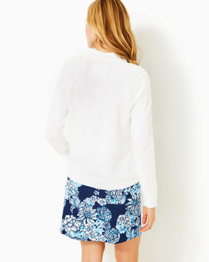 Luxletic Ashlee Half-Zip Pullover - Resort White