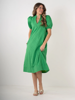 Hampton Dress - Fairway Green Monogram