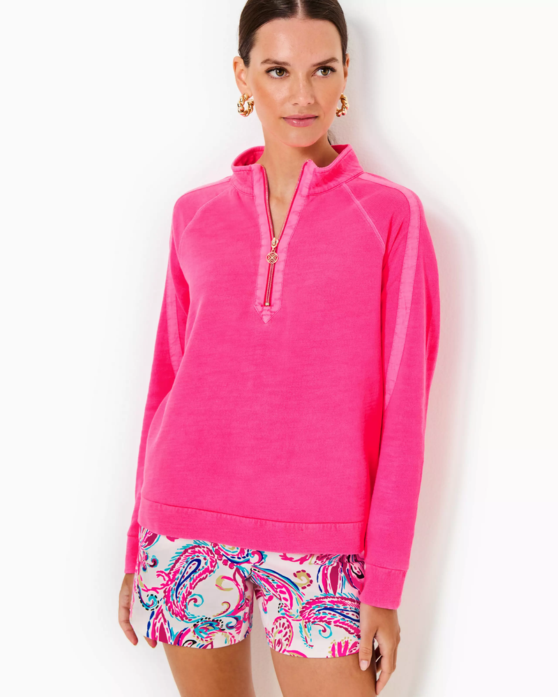 Luxletic Ashlee Half-Zip Pullover - Passion Fruit Pink