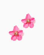 Oversized Orchid Earrings - Roxie Pink