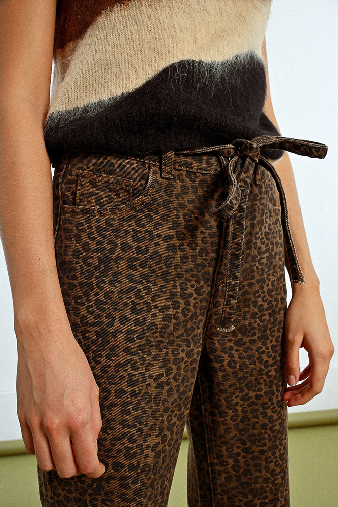 Young Ladies Woven Pants - Brown