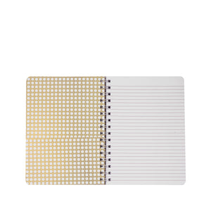 Mini Notebook, Gold Metallic Bon Vivants