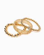 Lilly Lace Bracelet Set-Gold Metallic