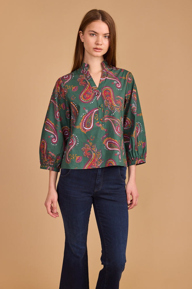 Daniella Top - Winter Paisley