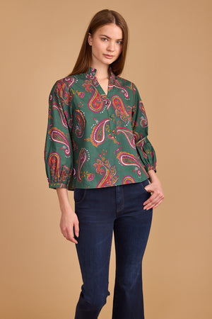 Daniella Top - Winter Paisley