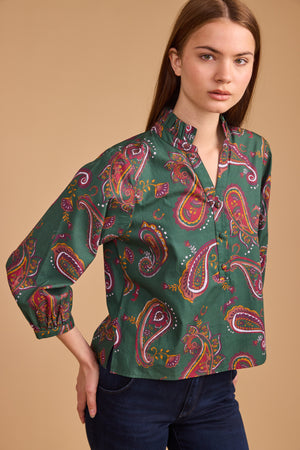 Daniella Top - Winter Paisley