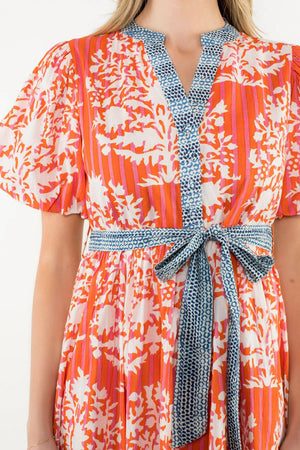 Puff Sleeve Print Dress
