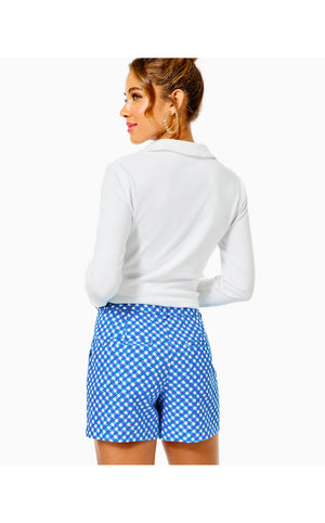 
            
                Load image into Gallery viewer, 5&amp;quot; Gretchen High Rise Short - Boca Blue - Double Checking
            
        