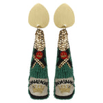 Green Champagne Earrings